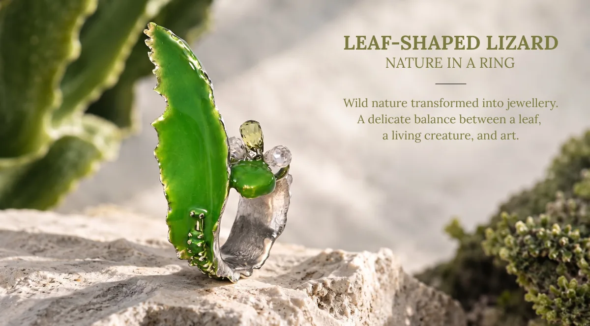Ring Leaf-Shaped Lizard