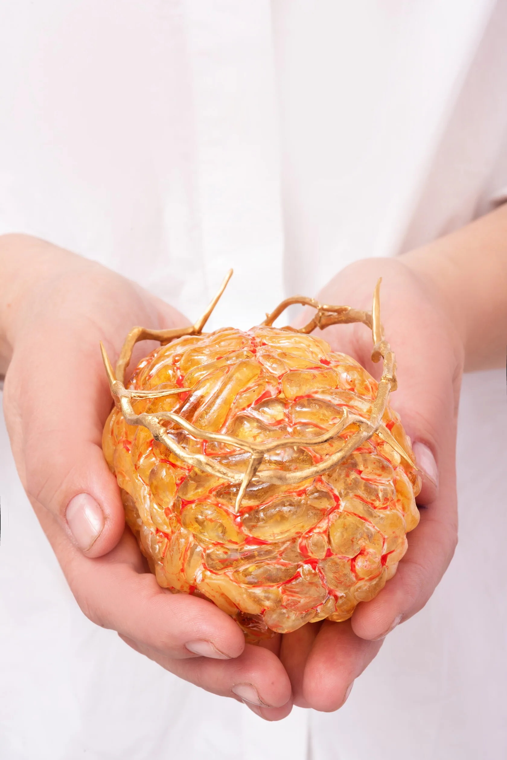 AMBER BRAIN — in hand view
